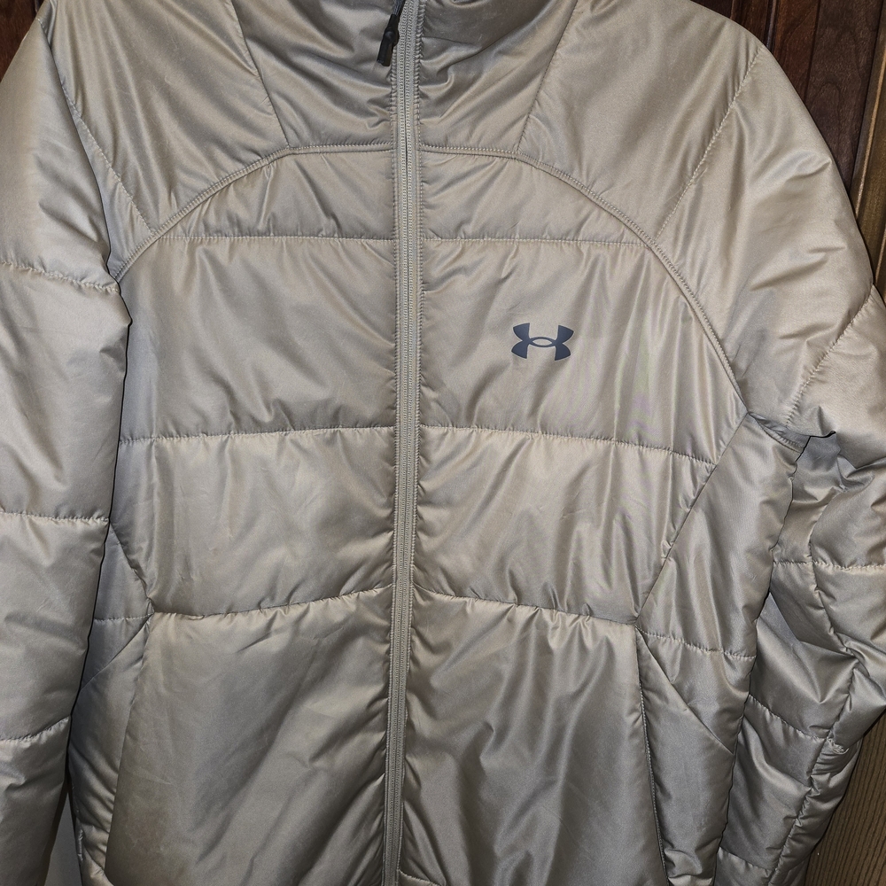 Under Armour Silver Puffer Jacket - image 1